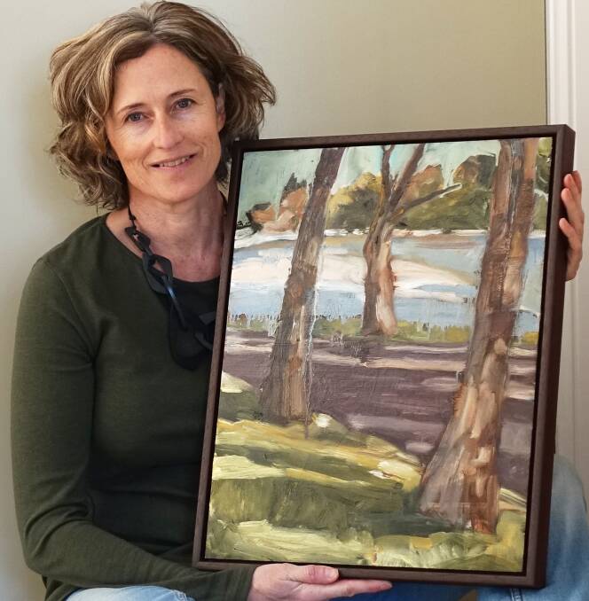 ARTIST: Alison Mackay's painting of Moona Creek has been selected to hang in the NSW Parliament building in Sydney. 
