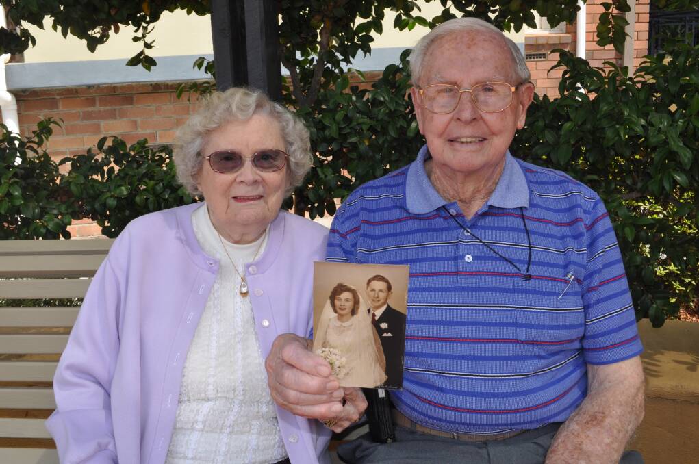 TOGETHER: Edna and Colin McCarthy celebrated their 65th wedding anniversary on Wednesday, February 21 after marrying in Bowral in their early 20s. 