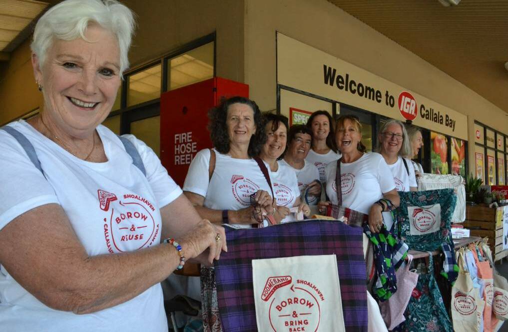 MAKING A DIFFERENCE: There is now five Boomerang Bag groups in the Shoalhaven, including the dedicated Callala Bay group. Photo: Rebecca Fist. 