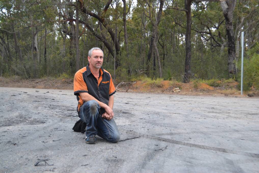 BAD LOOK: Paul Speer is concerned with the increased amount of people doing burnouts on the entrances to Nowra.