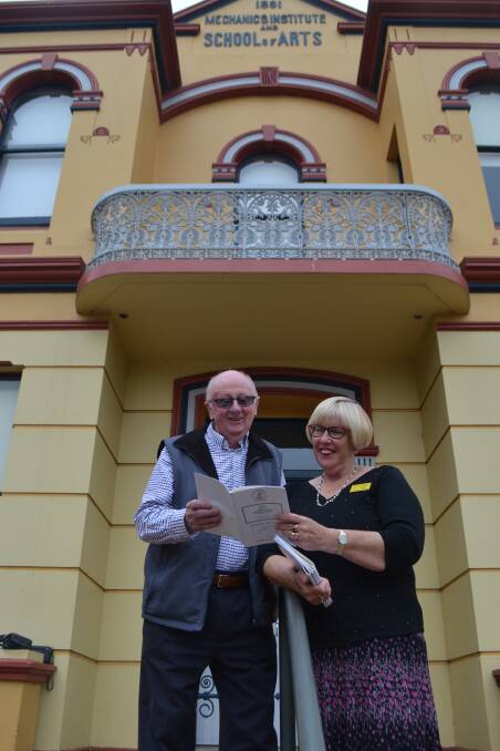 READY TO ROLL: Shoalhaven Eisteddfod president George Windsor OAM and schools coordinator Ona Boyd Frazier launch the 2018 syllabus. 