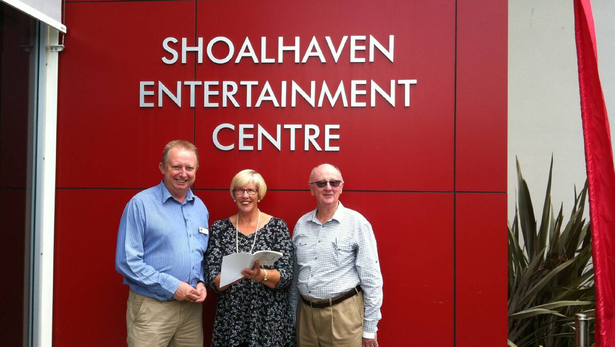 ENTRIES ARE OPEN: SEC manager, Mr Steve Donelly ,  Shoalhaven Eisteddfod’s schools coordinator Mrs Ona Frazier and president of the Shoalhaven Eisteddfod committee, Mr George Windsor OAM.
