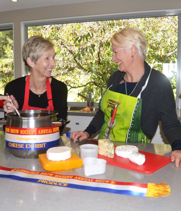 BRIEING IN THE CROWDS: Cheese enthusiasts Jan Watson and Kathy Harrington are looking forward to the Friday, May 20 cheese making workshop and next year's addition to the Kangaroo Valley Show. 
