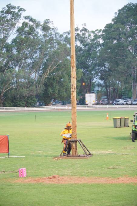 The tree falling display will decide who represents the Shoalhaven at the NSW Rural Fire Service State Championship to be held at Temora later in the year.