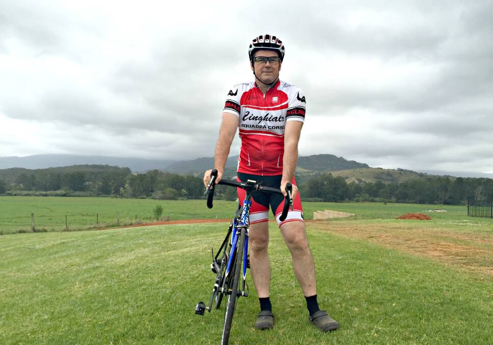 JOURNEY AHEAD: Berry’s Derek Jorgensen is riding from Canberra to Melbourne to raise funds for GriefLine Community Family Services.

