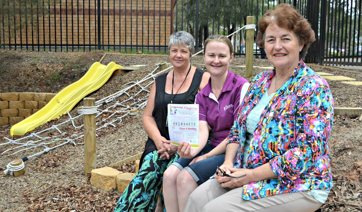 SUPPORT: Family worker Janene Holt, childcare worker Kylie Byrne and manager Pam Arnold will be working with parents to ease the stresses of separation for children.
