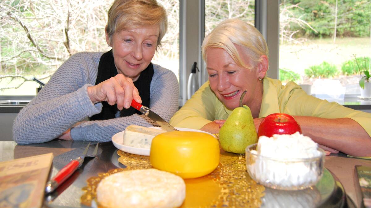 SAY CHEESE: Kangaroo Valley residents Jan Watson and Kathy Harrington are preparing for this month's cheese workshops.