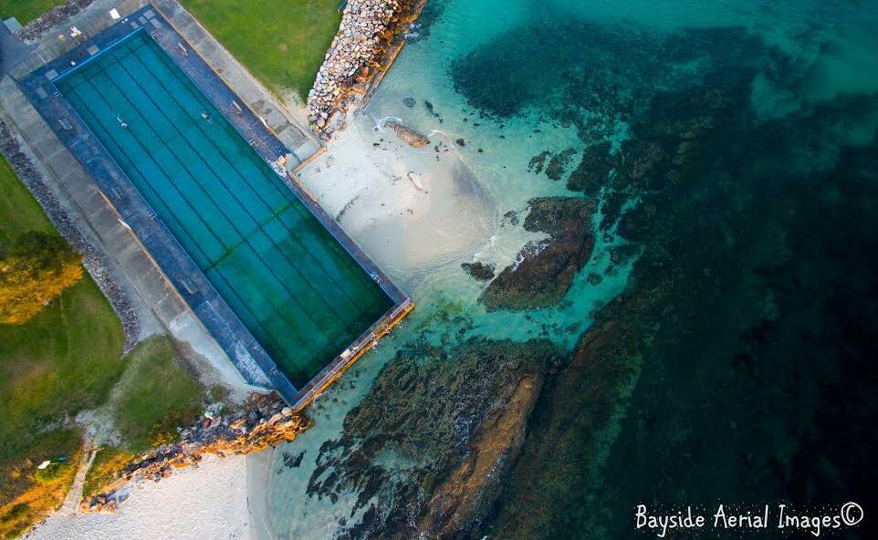 PIC OF THE DAY: Huskisson seapool by Bayside Aerial Images. Submit entries via Facebook, Instagram or nicolette.pickard@fairfaxmedia.com.au 