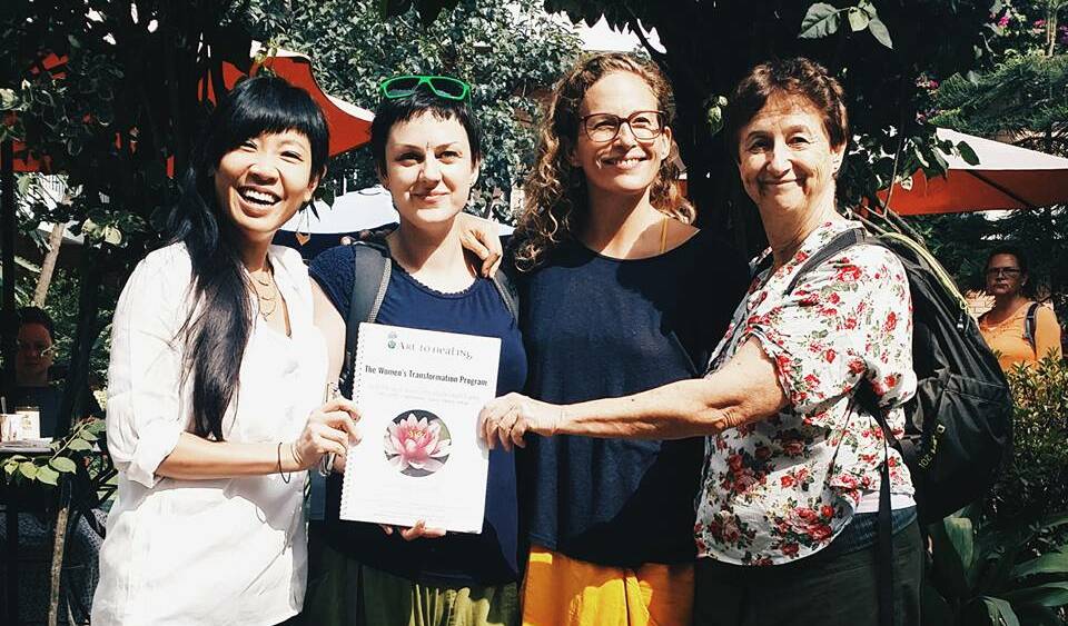 MAKING A DIFFERENCE: Helen Young (right) recently returned from Nepal after working alongside three other women to help girls who have experienced sexual trafficking. The four delivered a sexual health program to the young girls, and guided local women on how to continue it. 