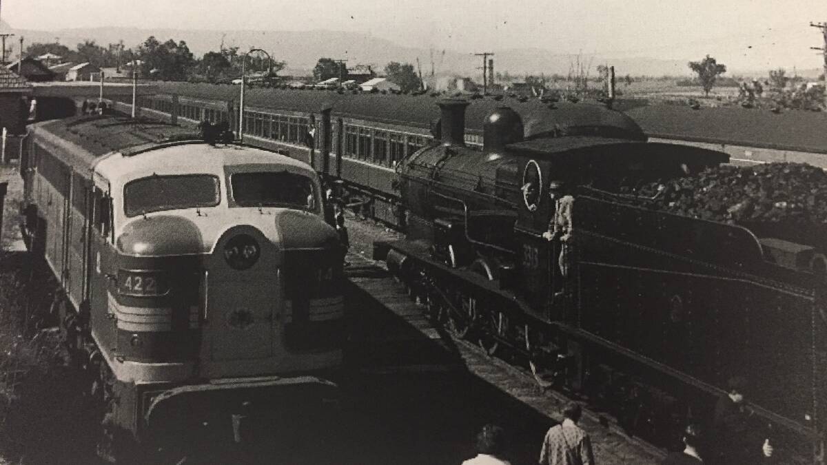 BIG DAY: The Nowra/Bomaderry Railway was officially opened on June 2, 1983, with the line running from Kiama opened on June 1. Photo: Shoalhaven Historical Society. 

