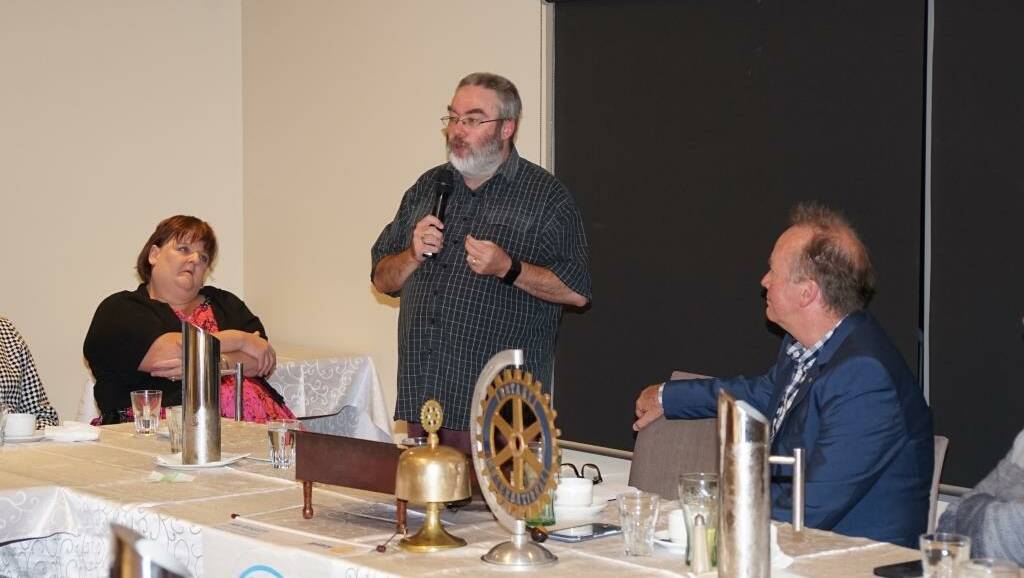 HELPING YOUNG PEOPLE: Tim Kennedy discussed the Shine and Strength programs with Bomaderry Rotary Club recently. 
