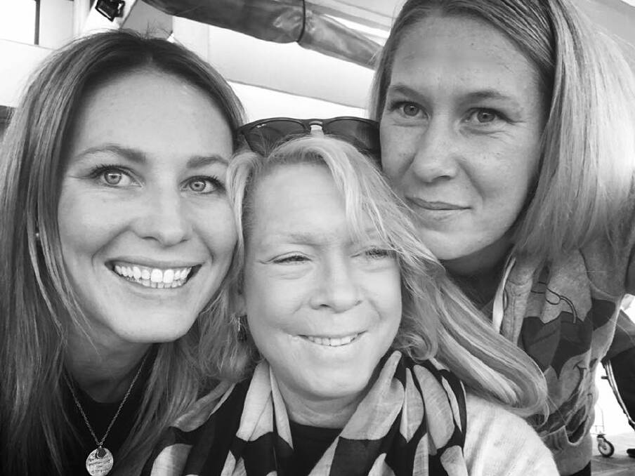 FAMILY: Tamara with her mother and sister. Tricia Rainbow-Noack (centre) was diagnosed with scleroderma four years ago. Photo: supplied. 