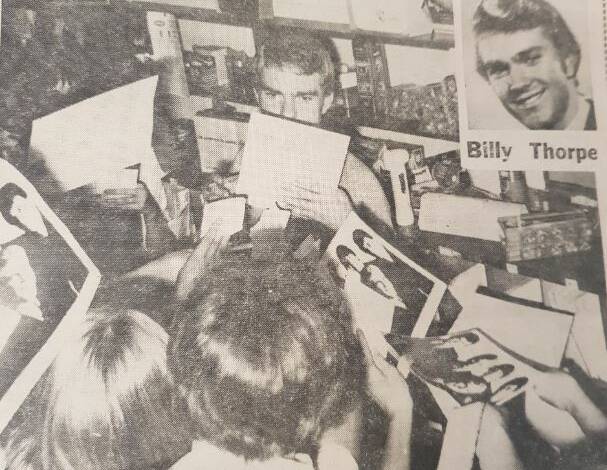 CROWD PLEASER: Billy Thorpe drew masses of adoring fans to the Nowra School of Arts when he performed in 1966. Photo: Shoalhaven Historical Society. 
