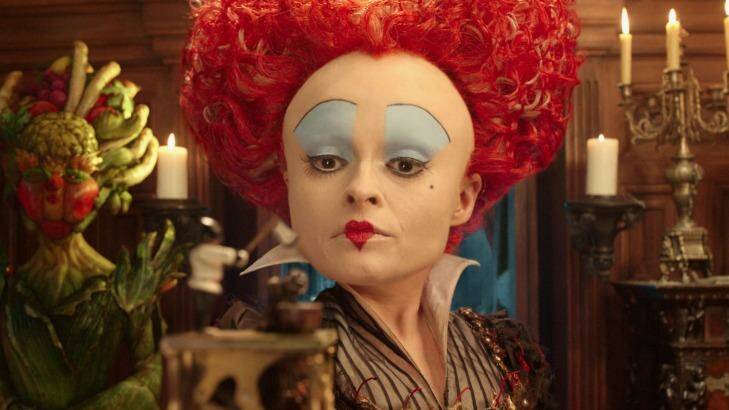 Iracebeth, the Red Queen (Helena Bonham Carter), returns in Disney's <i>Alice Through the Looking Glass</i>. Photo: Supplied