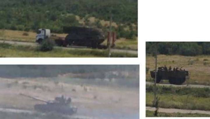A video still of the BUK-M1 system purportedly being transferred in a rebel convoy back to Russia, according to the Ukraine government. Photo: Ukraine Security Service