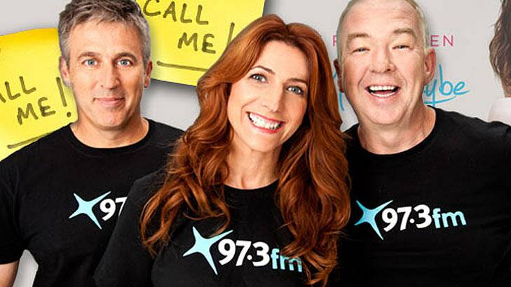 Hosts of 97.3FM's flagship program, Terry Hansen, Robin Bailey and Bob Gallagher. Photo: Supplied