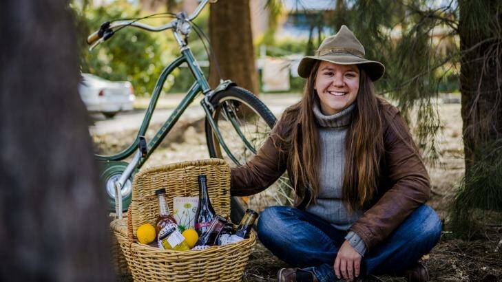 Susan Hutchinson, of Lyneham, is nuts about cycling and foraging. Photo: Jamila Toderas