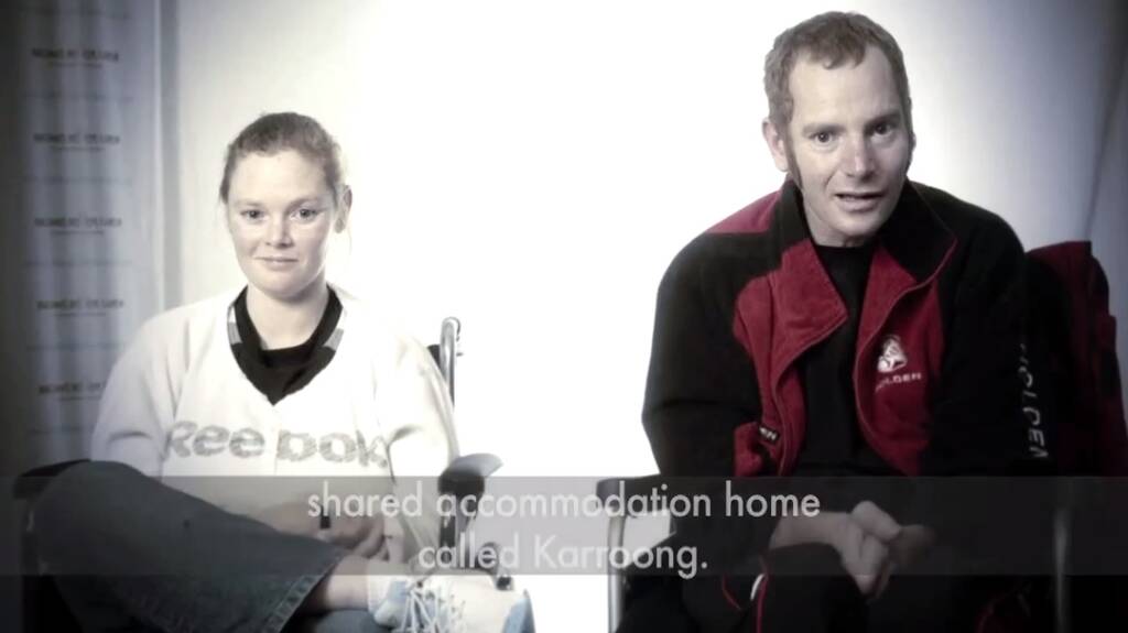 Nicole and Craig Jones from the YouTube video posted by their father Ray. Photo: YouTube