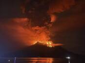 Ruang volcano on the northern side of Indonesia's Sulawesi has been erupting, sparking evacuations. (AP PHOTO)