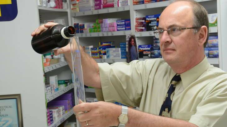 Ian Carr at Saxby's pharmacy in Taree. 17 April 2014. Story by Amy Corderoy. Photo: Carl Muxlow. Photo: Carl Muxlow