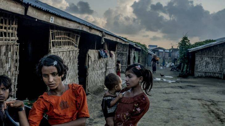Displaced: A camp full of Rohingya Muslim refugees on the edge of Sittwe. Photo: New York Times
