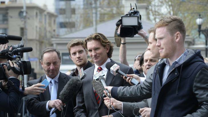 James Hird arrives at the Federal Court last month. Photo: Justin McManus