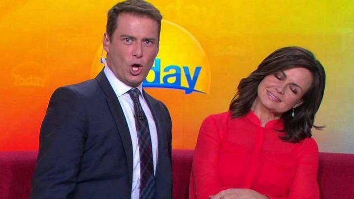 <i>Today Show</i> hosts Karl Stefanovic and Lisa Wilkinson. Photo: Today