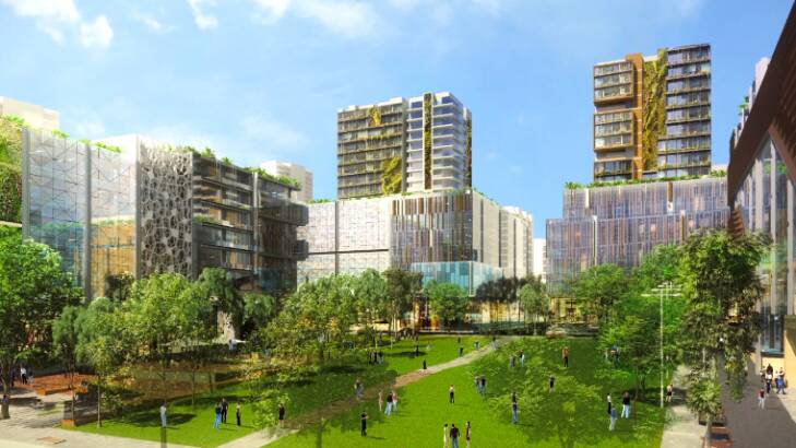 Towers planned for Sydney Olympic Park. Photo: NSW Department of Planning