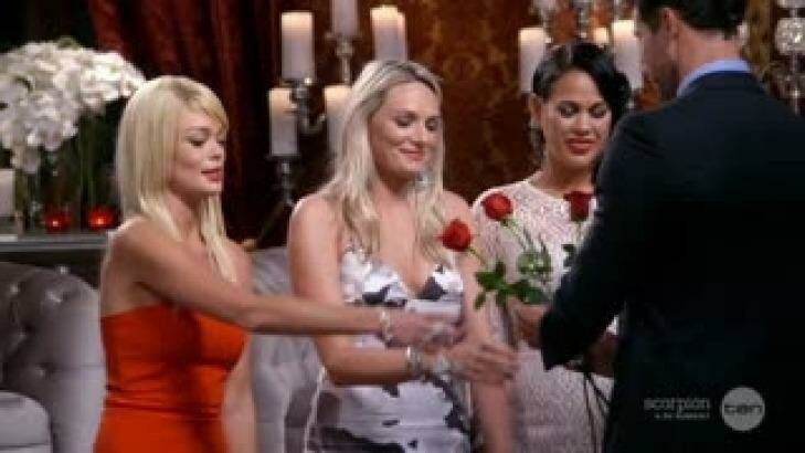 Everyone gets a rose. And don't they look thrilled! Photo: Network 10