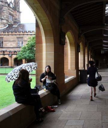 The University of Sydney has removed a second-year student from his role as a resident liaison in campus accommodation.  Photo: Fiona Morris