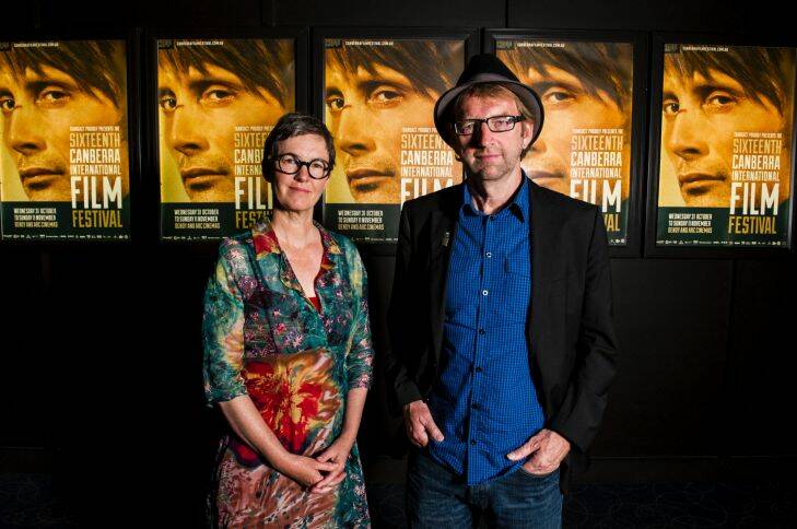 31 October 2012. Ron Cerebona Story. Canberra Times photo by Rohan Thomson. The Canberra International Film Festival's Nicole Mitchell and Simon Weaving.


rt121031CIFF-4548.jpg