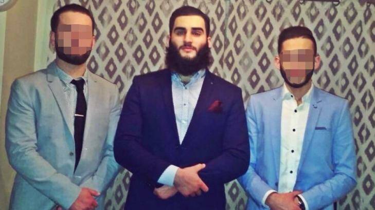 Former Epping Boys High student Tamim Khaja (centre) was arrested by counter terrorism police. Photo: Supplied