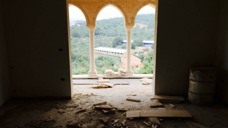 Inside the stalled Lebanese mansion of former Labor powerbroker Eddie Obeid where 17 arches greet visitors.  Photo: Eryk Bagshaw