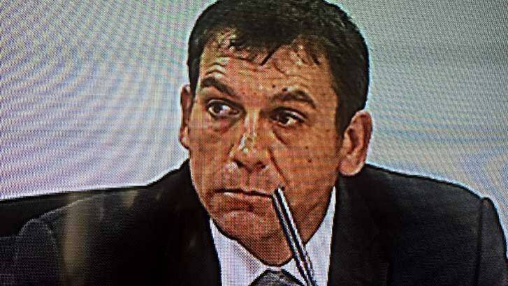 Former NUM secretary Derrick Belan at the unions royal commission last year. Photo: Supplied