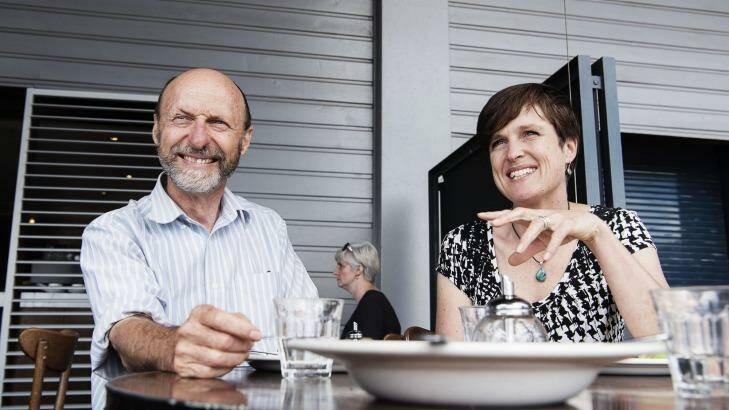 Bidda Jones, RSPCA Australia's chief scientist and her partner, novelist Julian Davis: "The export industry is in the hands of a small band of multinational companies". Photo: Christopher Pearce