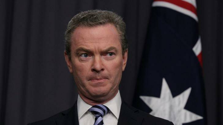 Education Minister Christopher Pyne has concerns over the government's new citizenship plan but will keep his "counsel with the cabinet". Photo: Alex Ellinghausen
