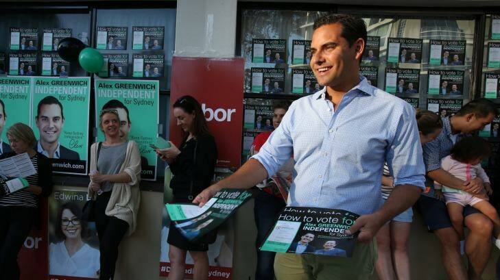 "Sydney has delcared its independence once again": NSW State Election  Alex Greenwich. Photo: Louise Kennerley
