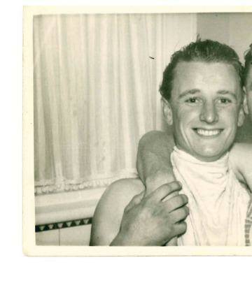 Any cost: Geoff Lane and Higgins were of an era when jockeys knew little of the dangers of crash diets. Photo: Supplied