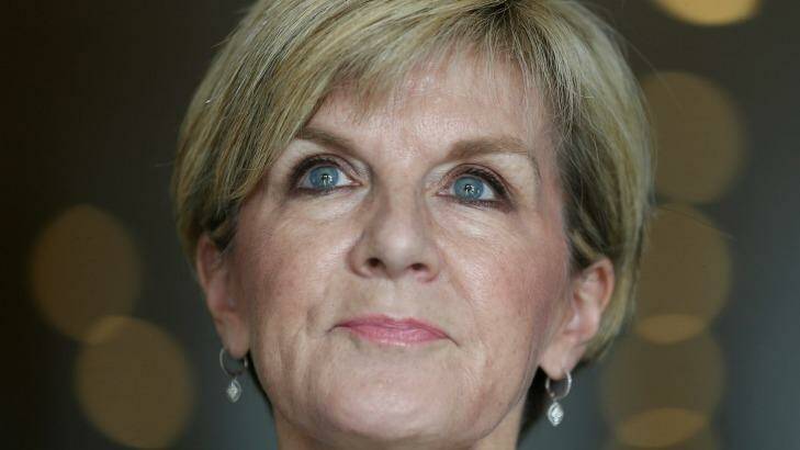 Foreign Affairs Minister Julie Bishop: "I understand that the Labor Party will seek to use this to destabilise question time for example and I'm sure Speaker Bishop will take that into account as she considers her position." Photo: Alex Ellinghausen