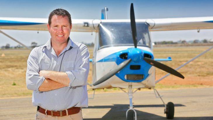 Trained pilot Andrew Broad, Nationals MP for Mallee, wants renters to be able to buy a home without a deposit. Photo: Darren Seiler