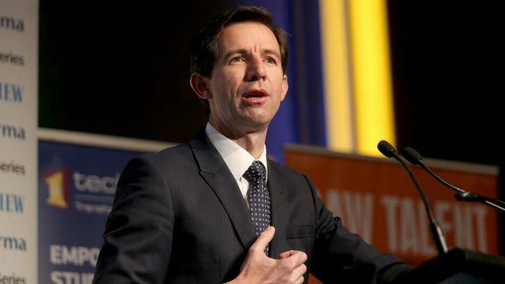 Education Minister Simon Birmingham says  student achievement has not improved "despite significant funding growth".
 Photo: Wayne Taylor
