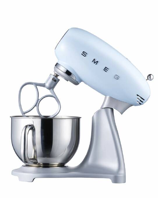 Retro hit: Mums who love old-school cool will love Smeg's new range of small appliances, including this stand mixer, $799. smeg.com.au