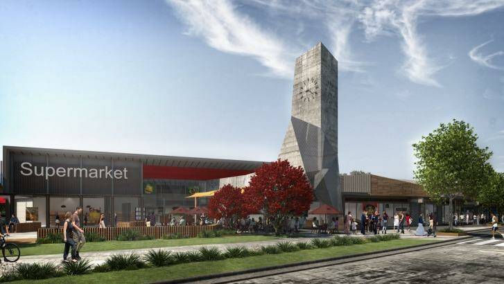 An artist's impression of the retail development at St Germain.