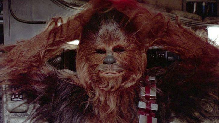 "The creature I liked most in the film was not human..." Chewbacca (Peter Mayhew) in Star Wars.  Photo: Publicity