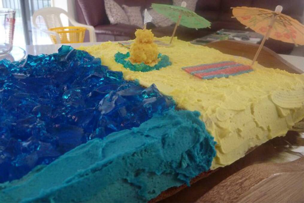 Beach cake. Photo: Supplied