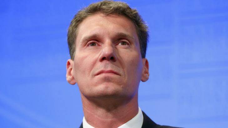 Senator Cory Bernardi argued that marriage was not a right. "It was not invented. Marriage simply is." Photo: Alex Ellinghausen