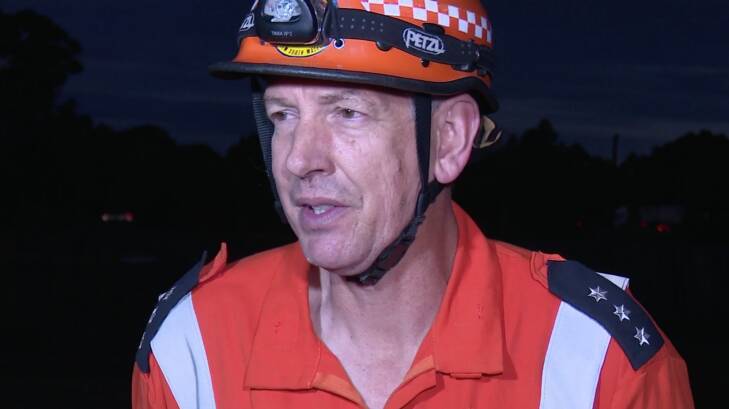 Tragic: David King from the Hawkesbury unit of State Emergency Service. Photo: Top Notch Video