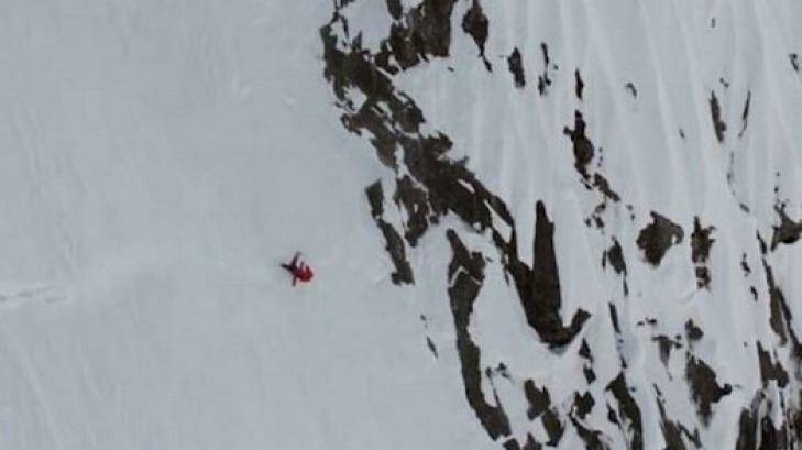 Angel Collinson said she hit an icy patch and lost control on the Alaskan mountain. Photo: Teton Gravity Control