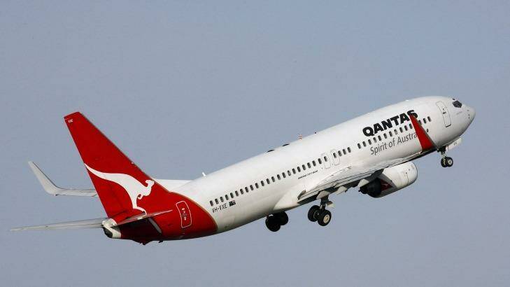 A Qantas 737 similar to the plane pictured scraped its tail on a runway at Sydney Airport in August last year.   Photo: Paul Rovere