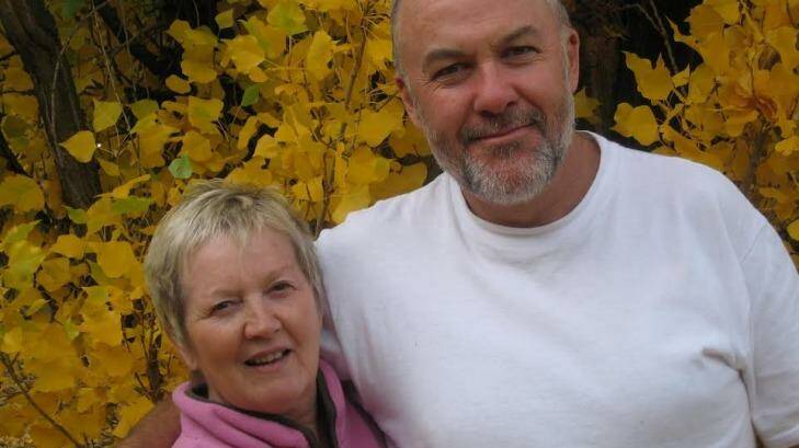 Marlene Wilton with her husband Graeme, who died in February 2014. Photo: Supplied